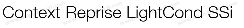 Context Reprise LightCond SSi Bold字体转换